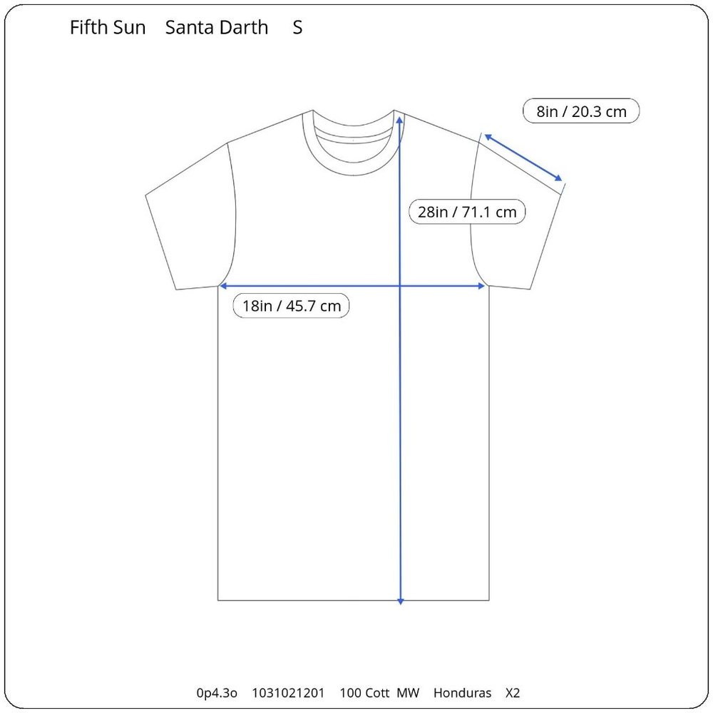 NWT Delta Star Wars Santa Clone Trooper Checking List Christmas Tee S - Picture 8 of 8